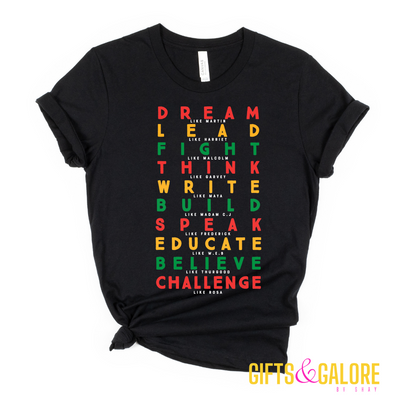 Dream..Lead..Fight… T-Shirt