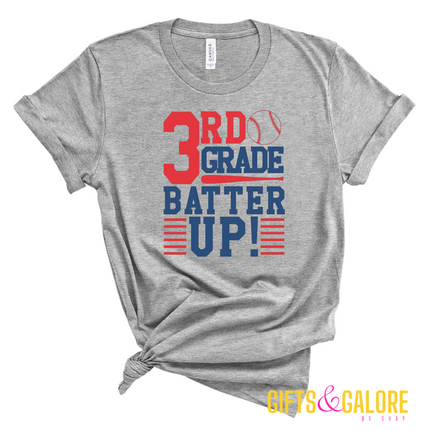 3rd Grade Batter Up T-Shirt