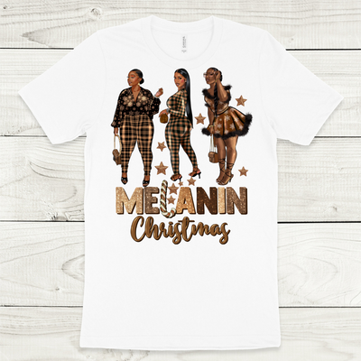 Girls Melanin Christmas T-Shirt